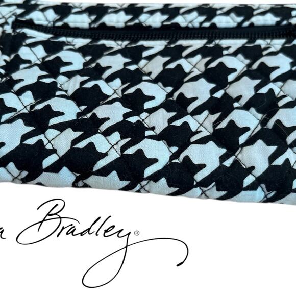 Vera Bradley Midnight Houndstooth Turn Lock Wallet EXCELLENT! - Picture 5 of 6